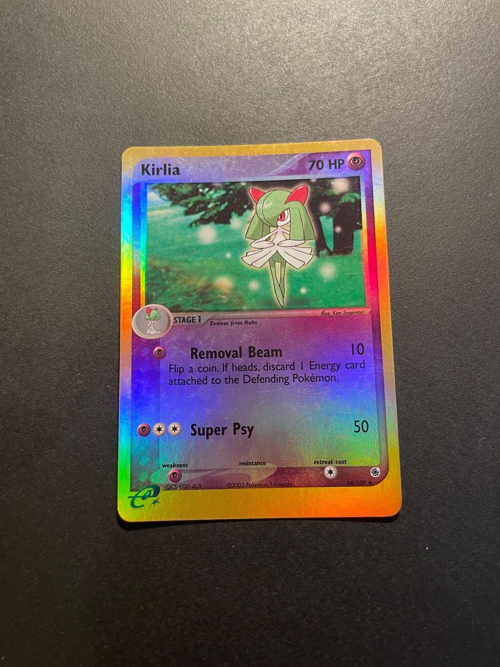 Pokémon Cartes à collectionner: Kirlia 34/109 Reverse Holo Ruby & Sapphire – D'occasion à Zürich par pokemon_cards