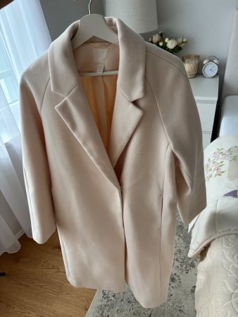 Beige Cream Oversized Coat (fits like S/M) NP: 89.-