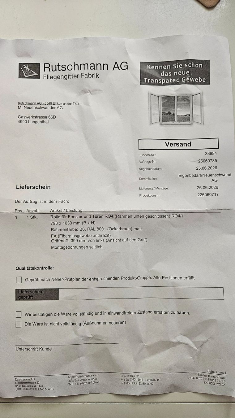 Gitter & Roste: Fliegengitter – Neu und originalverpackt aus Langenthal von danieu01 2
