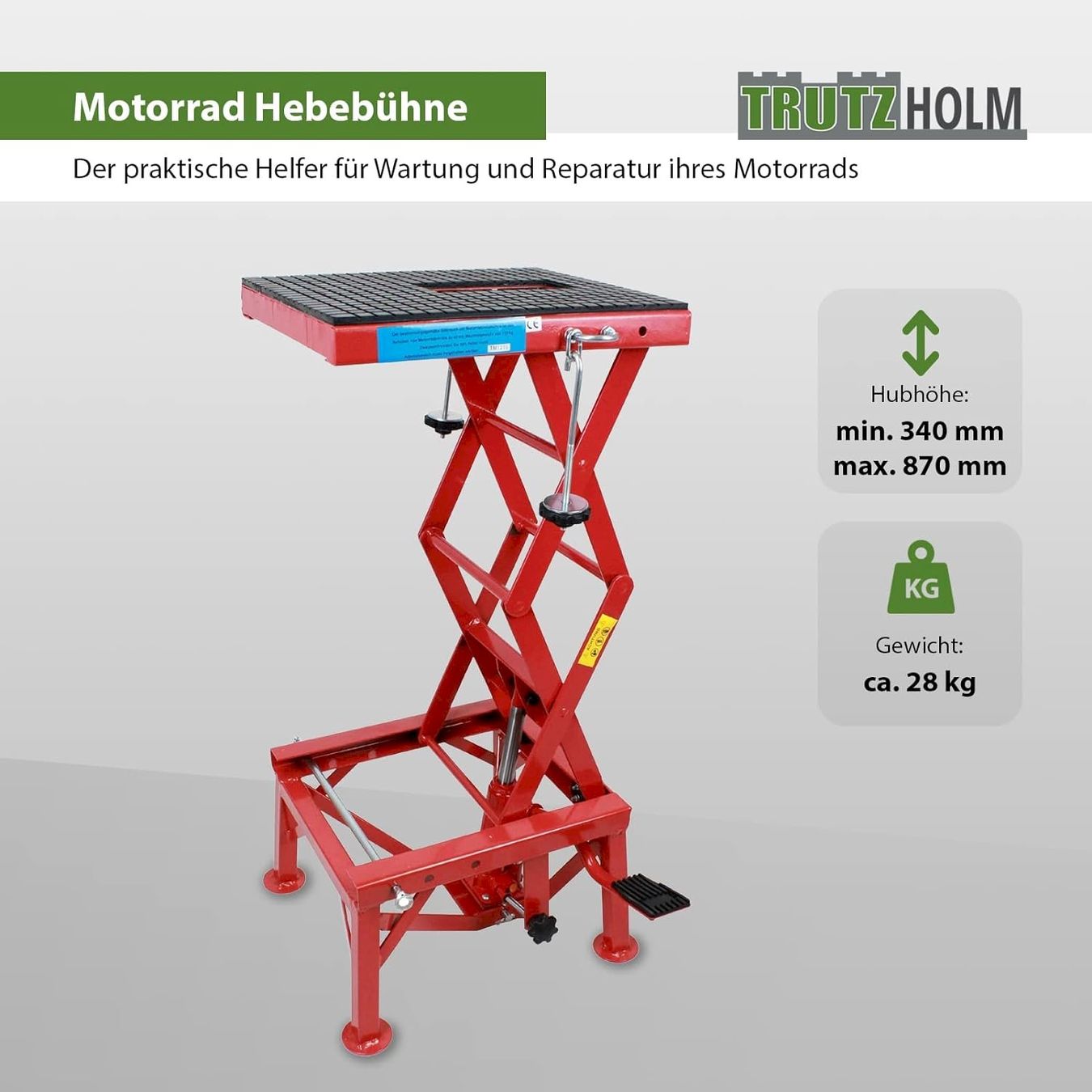 Ständer: TrutzHolm Motorradheber 135 kg – Neu und originalverpackt aus Bottighofen von zaap 1
