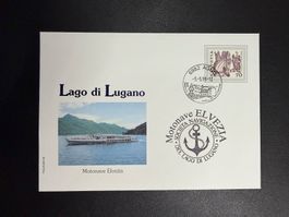 Schweizer Schiffspost Lago di Lugano MN Elvezia 1999