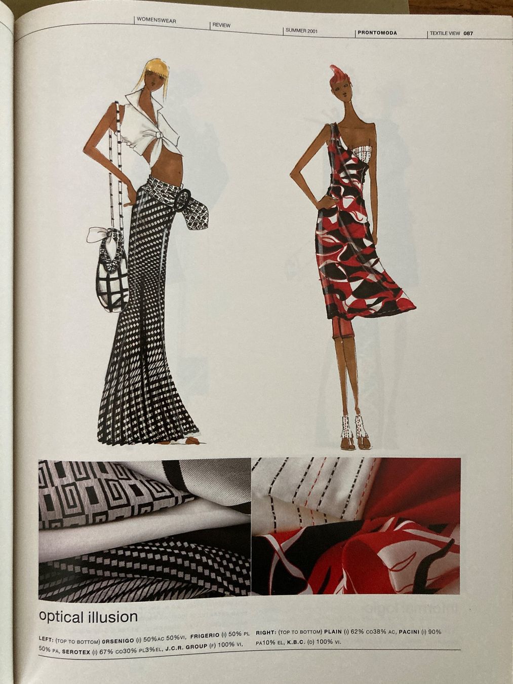 Zeitschriften & Magazine: View Textile 2001 Mode Trend Inspiration Stoffe Design – Gebraucht aus Aarwangen von nemkin61 7