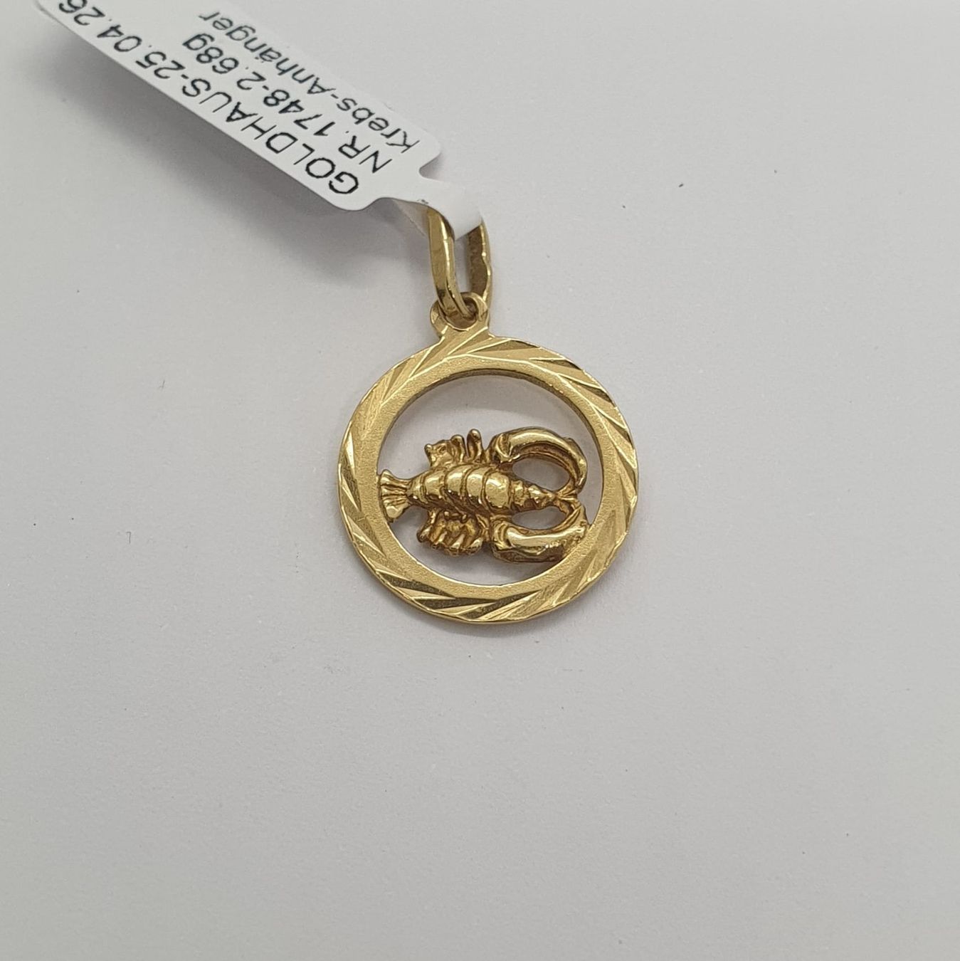 Anhänger: Echt 18K Gold - Krebs Anhänger – Gebraucht aus Luzern von Luzern-Goldhaus