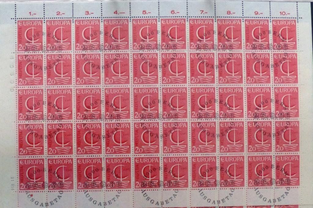 Tutti i francobolli: Europamarken 1966 Bogen Ersttagsstempel – Usato da Jona venduto da LWF01