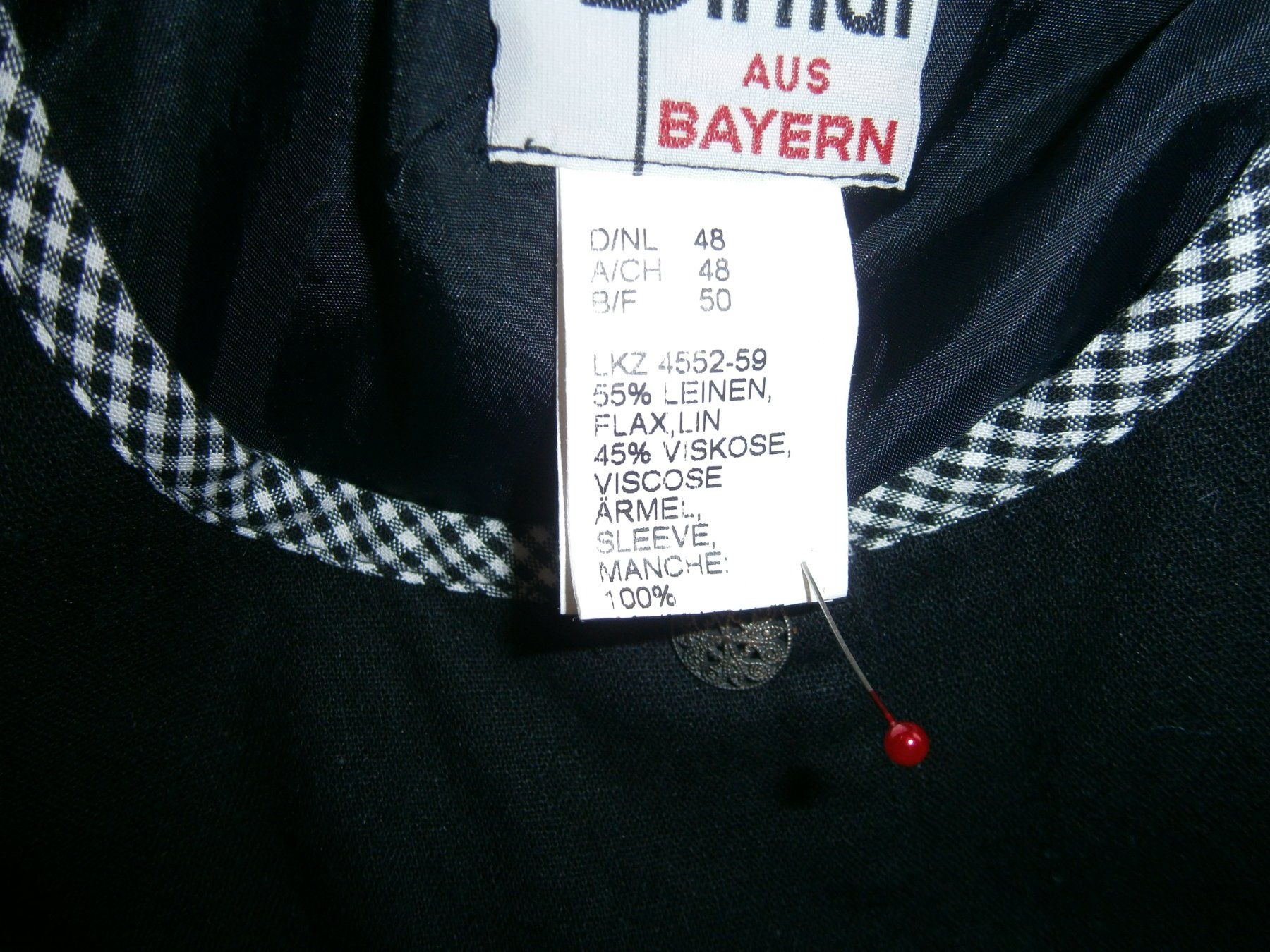Vestiti: Trachtenkleid, schwarz, Grösse 48, Rose Dirndl – Usato da Schwarzenburg venduto da lore09 4