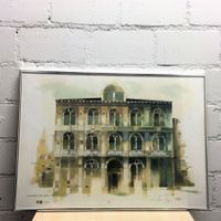 VENEZIA BILD  Bleischtift Signatur numer Litho
