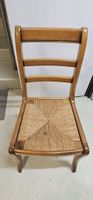 Chaise ancienne bois assise paille 