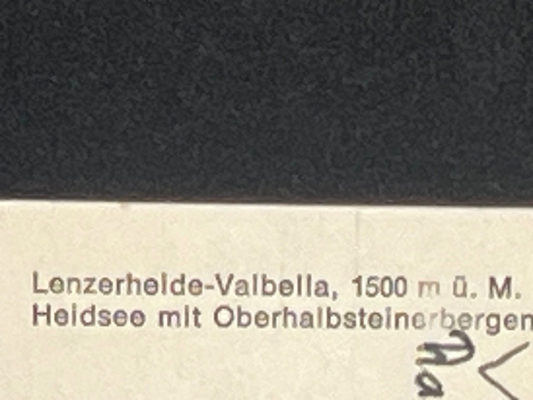 Ansichtskarten: Ansichtskarte: Lenzerheide-Valbella: Heidsee.... – Gebraucht aus Widnau von Brusi9 2