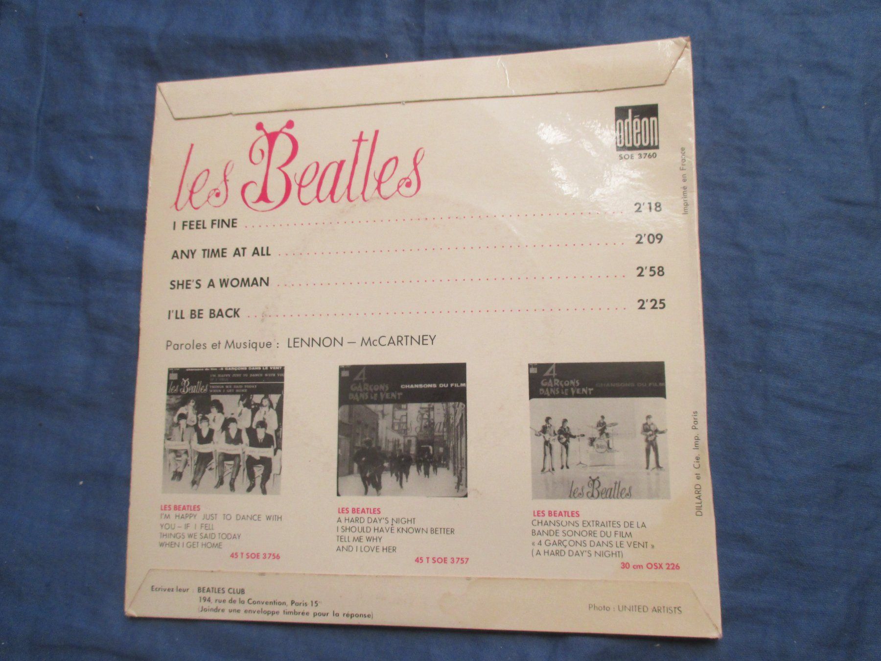 Dischi in vinile: Les Beatles EP I Feel Fine – Usato da Colombier NE venduto da nene288 1