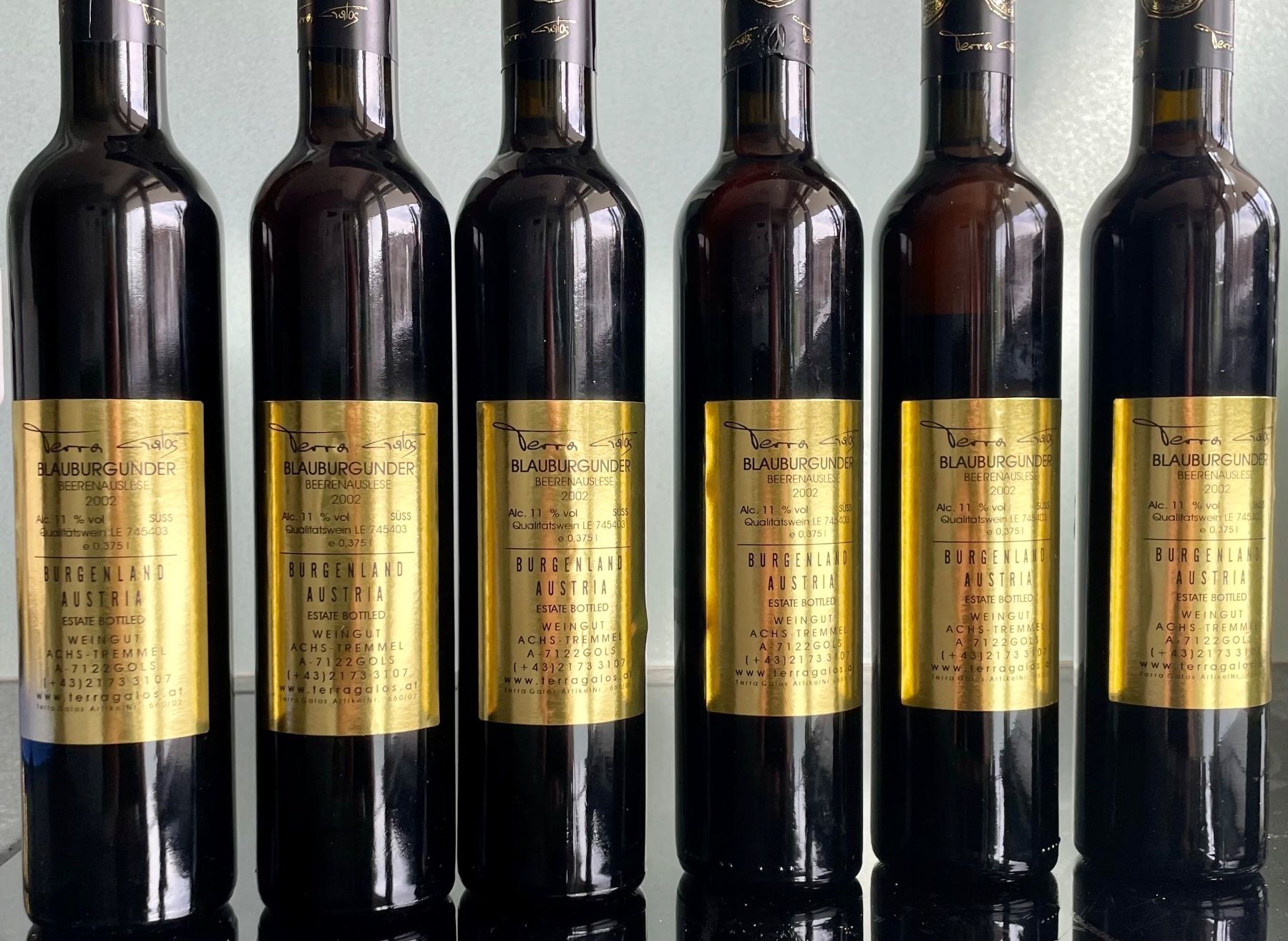 Vino: 6x Blauburgunder, Beerenauslese 2002 – Usato da Bern venduto da schm1969 1