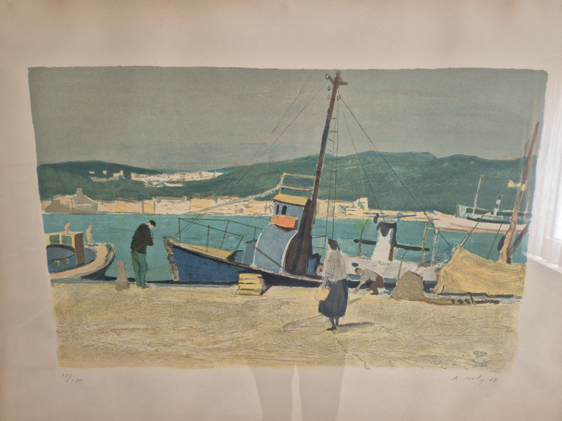 Arts picturaux & lithographies: Bild Schiff von A.Holy – D'occasion à Winterthur par Sarafina66