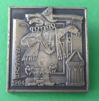 Basler Fasnachtsplakette Silber 1964
