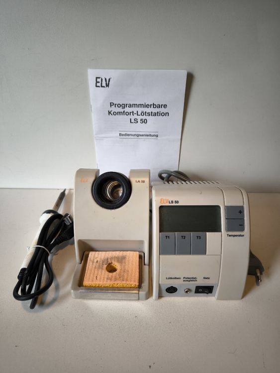 ELV LS-80D-II Digitale Lötstation – 80W Mit Schneller Aufheizzeit (40s Auf 400°C), Temperaturbereich 150–480°C