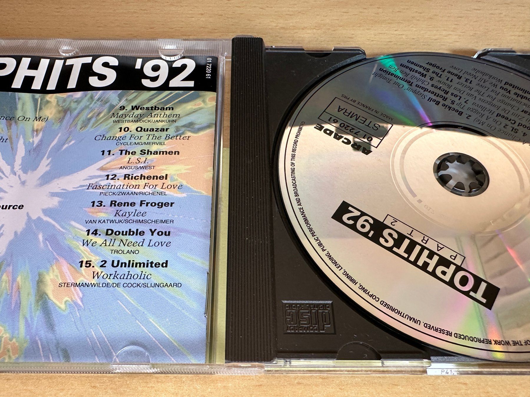 CD: Various – Tophits '92 • Part 2 – Usato da Rikon im Tösstal venduto da Alpenmutz 2