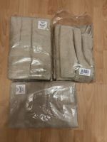 2x Neue, hochwertige Frottierwäsche, 3-teiliges Set in Beige