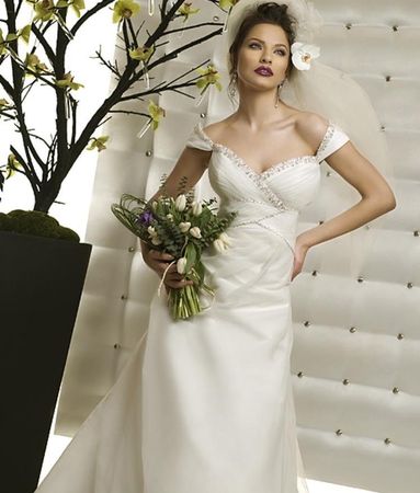 Hochzeitkleid Designer Bien Savvy Gr. 8