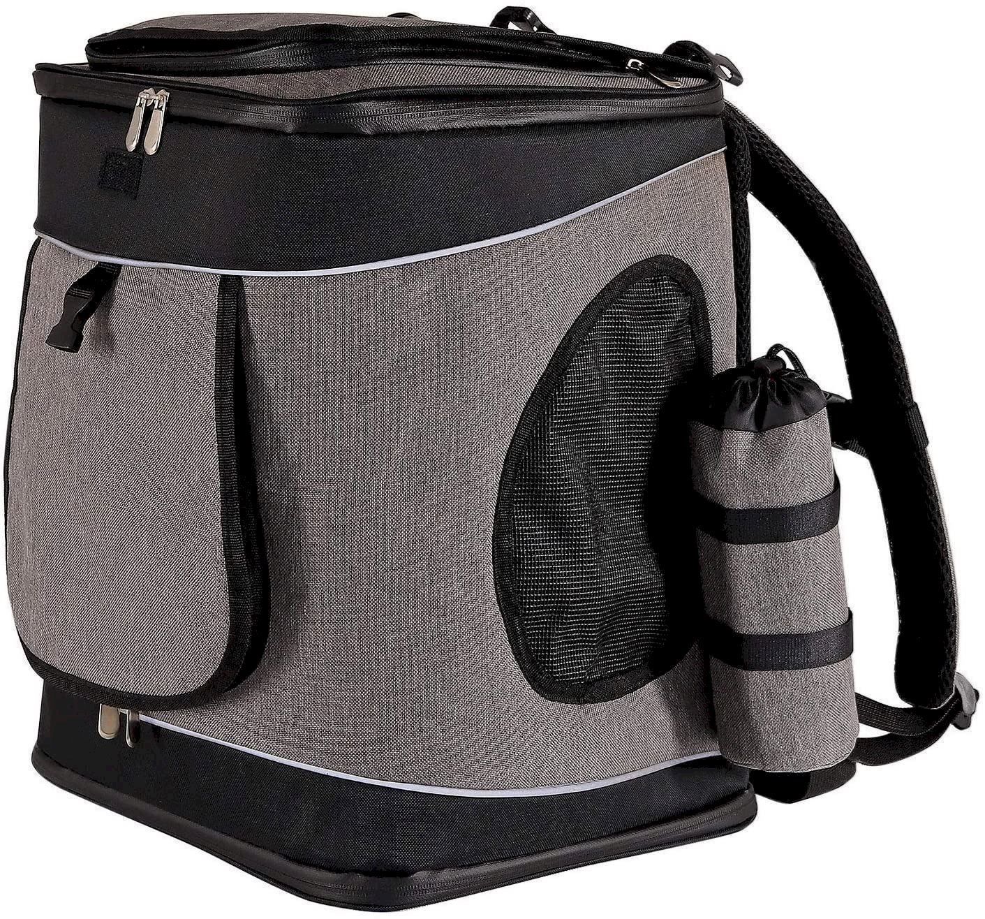 Gabbie, trasporto & Sicurezza: Haustierrucksack faltbare grau/schwarz – Nuovo e nell'imballaggio originale da Bottighofen venduto da zaap