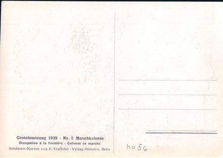 Cartoline postali: Armée Suisse, Ecole de section (56) – Usato da Grancy venduto da gedev 1