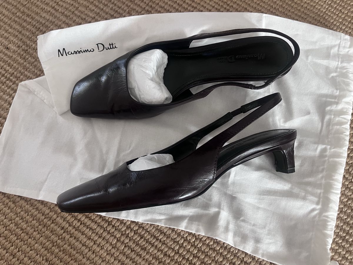 Massimo Dutti Scarpe da donna: Massimo Dutti Sling Pumps Leder braun  Gr. 36 – Usato da Arbon venduto da chu_s85c