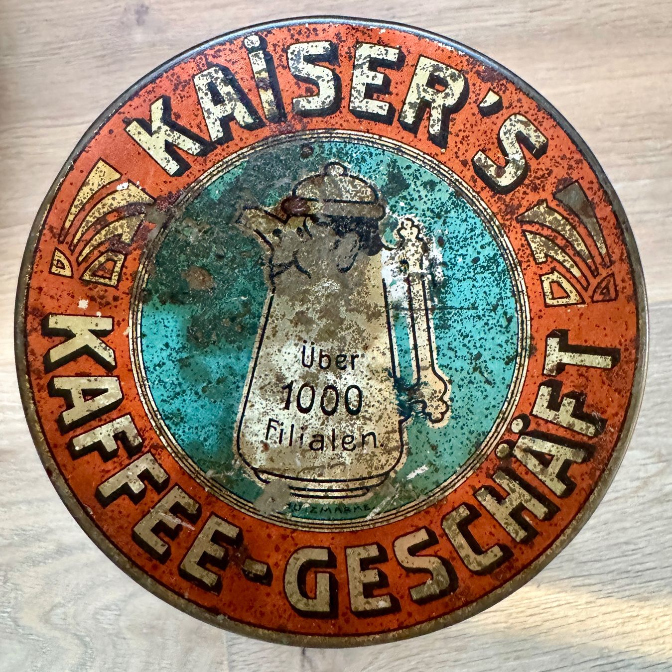 Barattoli: Alte Blechdose KAISER'S KAFFEE Geschäft antik KAISER KAFFEE – Usato da Rothrist venduto da Luckywinner 5