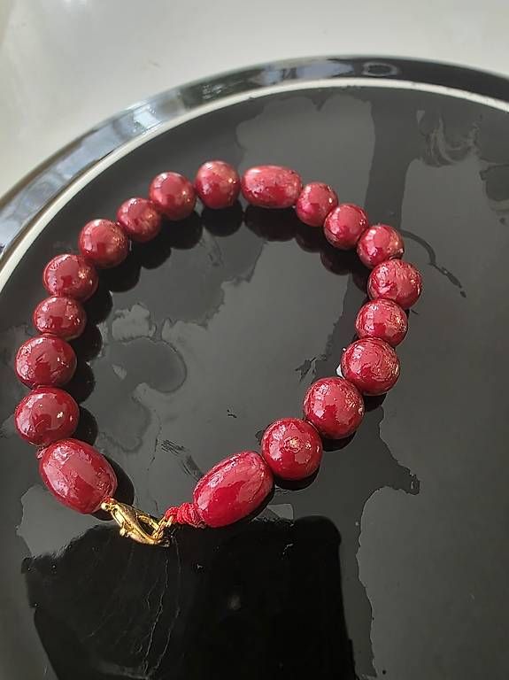 Bracciali & Braccialetti: Bracelet Rubis Élégance - Rouge Passion – Nuovo e nell'imballaggio originale da Fribourg venduto da kal_2jdw 3