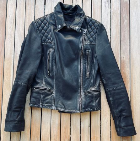 AllSaints blouson femme cuir noir Taille 36