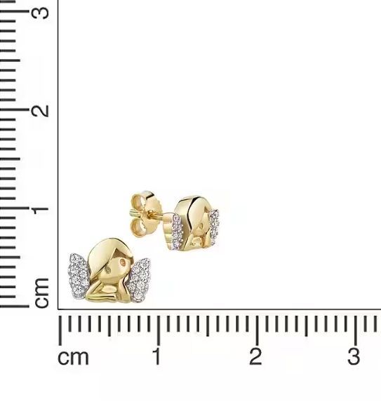 Orecchini pendenti & Orecchini a lobo: Gold 333 Ohrschmuck Ohrringe Engel – Nuovo e nell'imballaggio originale da Hemmental venduto da Goldwelt2 1