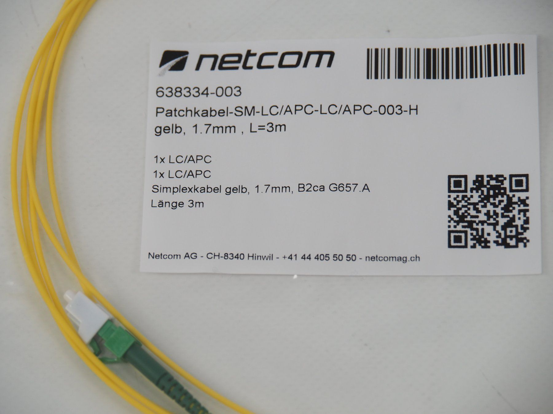Cavi: 7x NETCOM Patchkabel 3m (18749) – Nuovo e nell'imballaggio originale da Zürich venduto da fundsachenverkauf 1