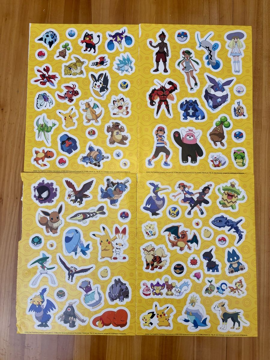 Sticker: Pokemon Sticker Set - 82 Stück – Usato da Winterthur venduto da JAKU.SPACE