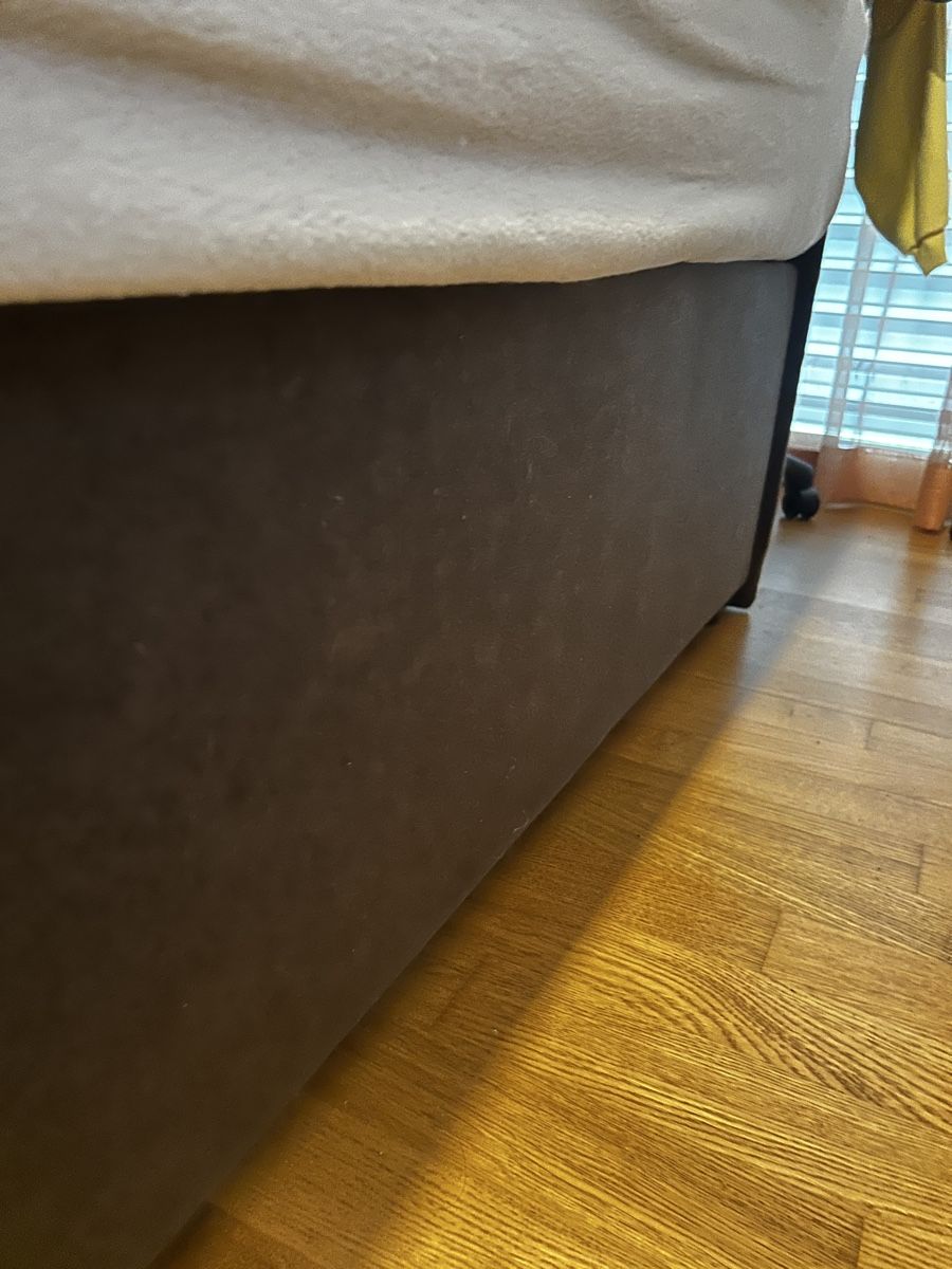 Lits: Boxspringbett dunklelgrau 140x200cm mit 230x200cm Decke – D'occasion à Horw par just_one_haru 3