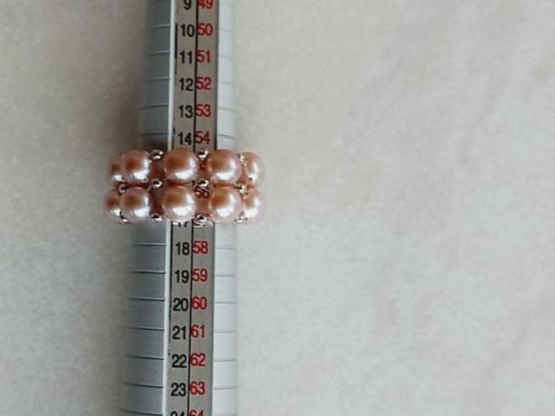 Anelli: Perlen Elast Fingerring mit Silber Grösse 56 – Nuovo e nell'imballaggio originale da Winistorf venduto da acreativ2 1