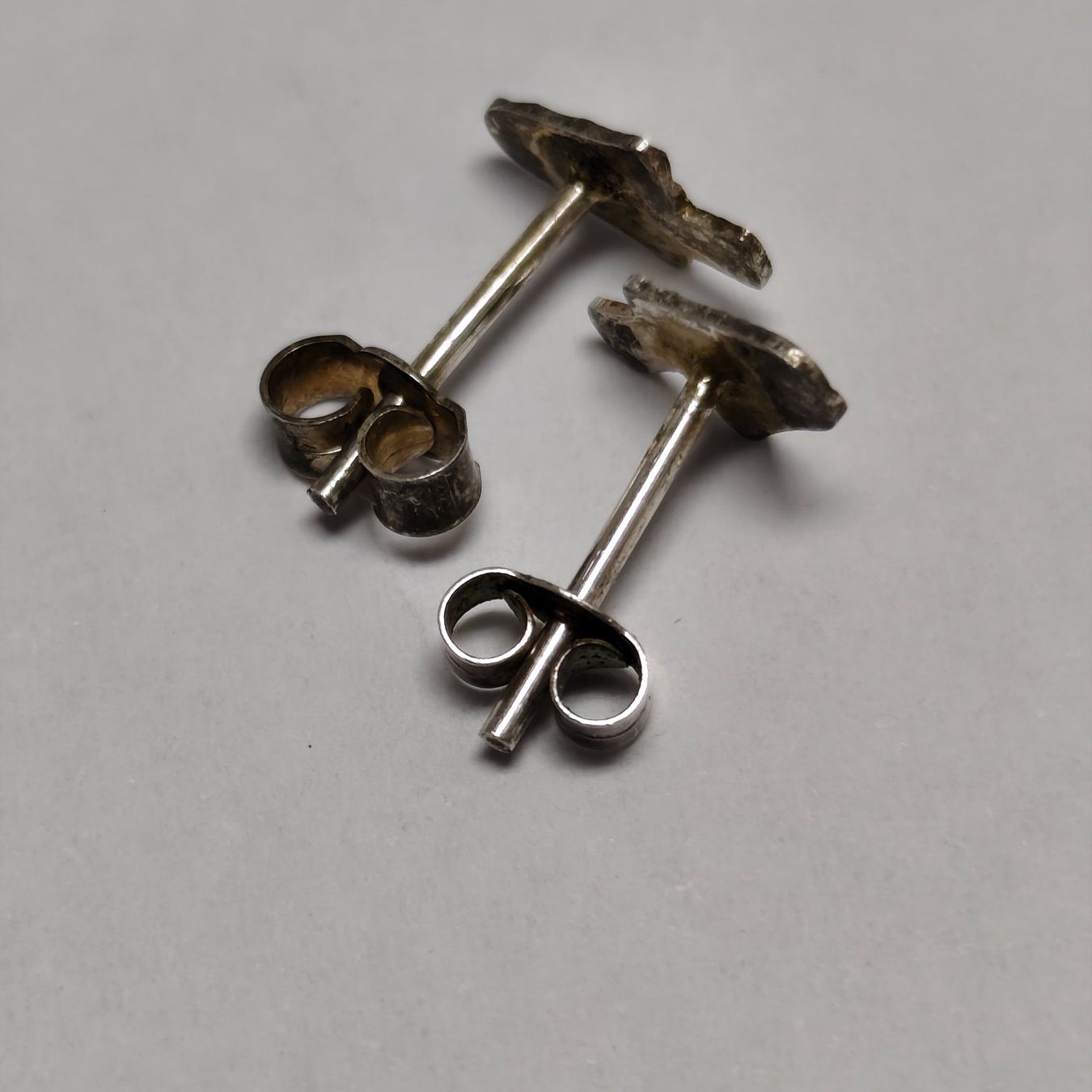 Orecchini pendenti & Orecchini a lobo: Vintage Silver silber Stud Earrings Boucles d'Oreilles #A4 – Usato da Châtelaine venduto da Tropic.Watch2 3