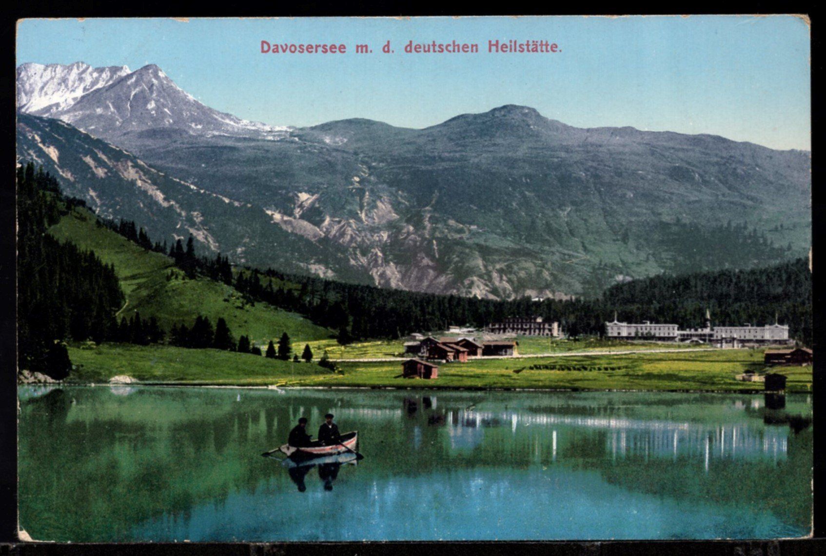 Cartoline postali: Davosersee m. d. deutschen Heilstätte – Usato da Aarau venduto da kufi44