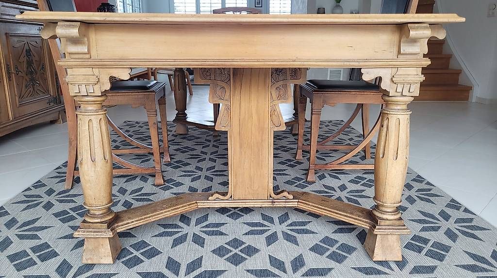 Tavoli: Esstisch Jugendstil mit 4 Stühlen – Usato da Freidorf venduto da sininejoehobu 2