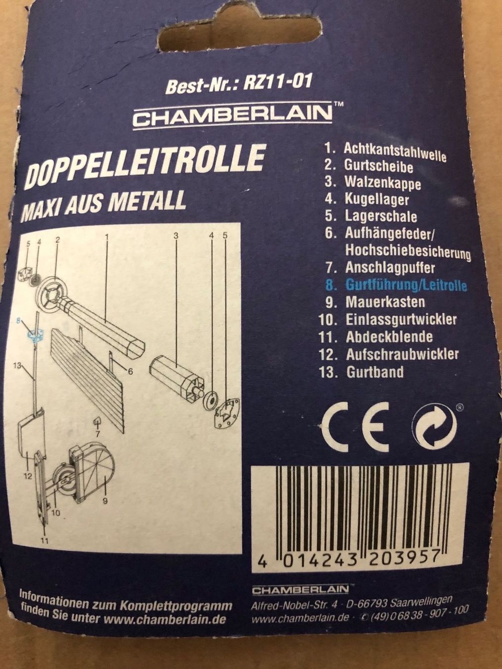 Sonstiges zum Lager & Transport: Doppelleitrolle neu – Gebraucht aus Eschlikon TG von ArtRec 2