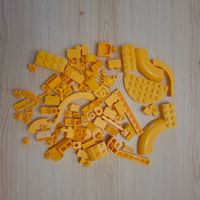 LEGO Bausteine hellorange/dunkelgelb gemischt 60 g