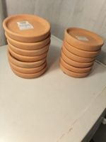 13 x Topfuntersatz Terracotta frostsicher, handgemacht