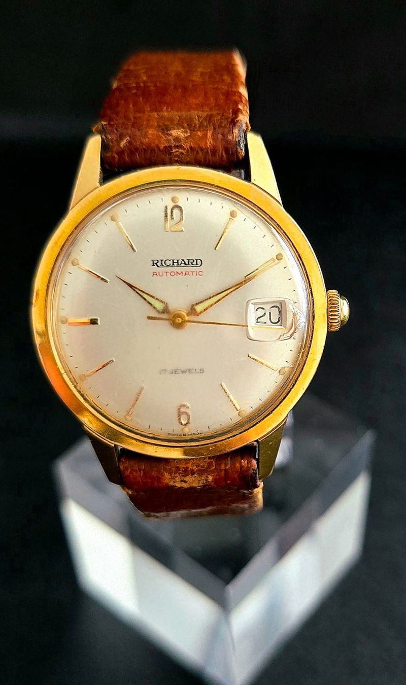 JeanRichard Orologi: VINTAGE RICHARD AUTOMATIC - DATE 17 JEWELS WATERPROOF – Usato da Neftenbach venduto da Taschen-Uhren 5