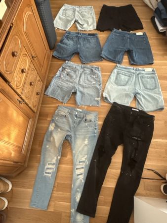 Jeans 8er Paket in Grösse W34 von ZARA UND ASOS
