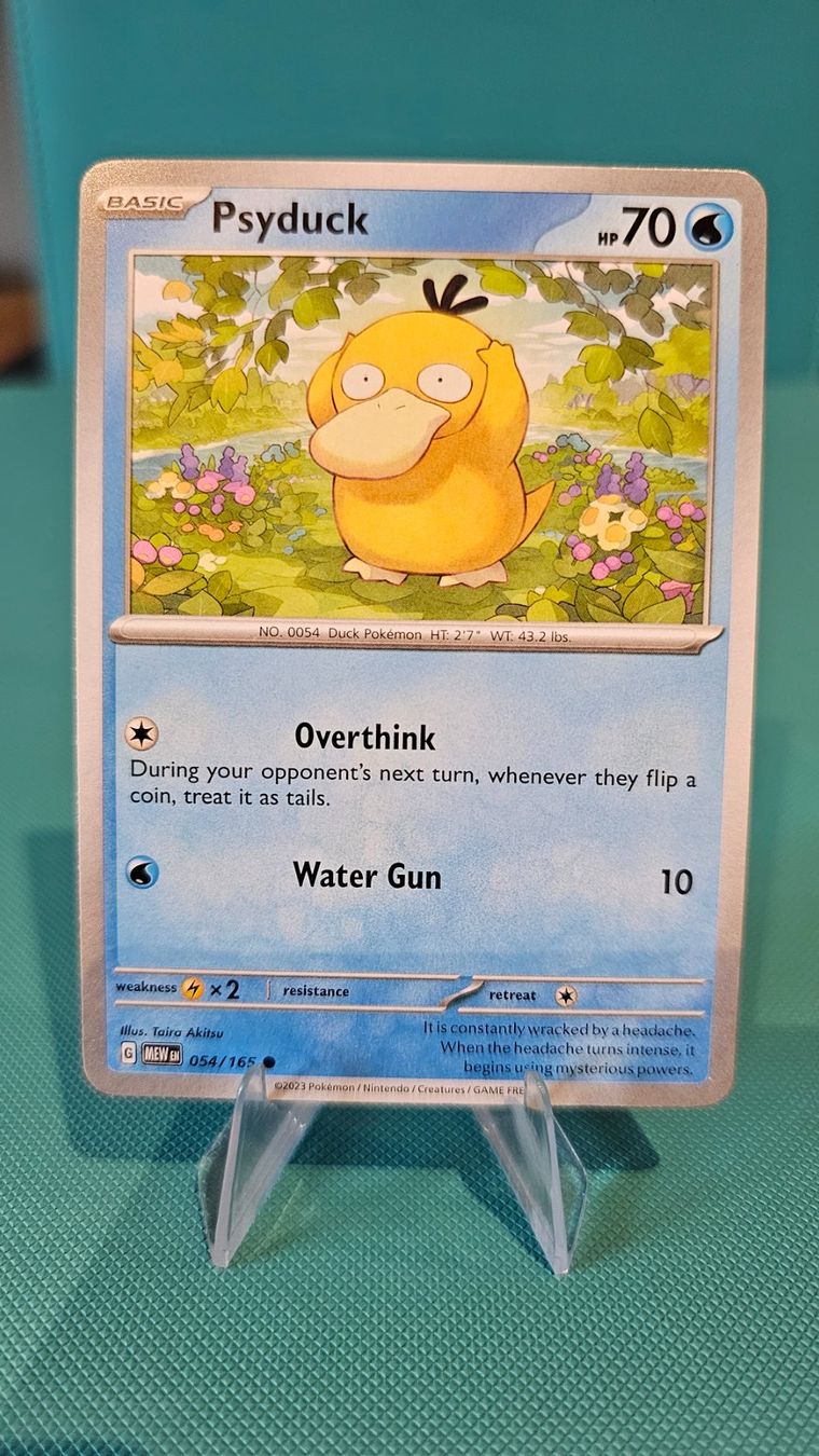 Pokémon Carte collezionabili: Psyduck MEW 054/165 EN – Usato da Rheineck venduto da Pinia03