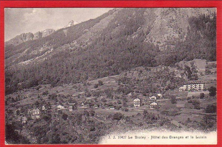 Cartoline postali: LE BIOLEY, HOTEL DES GRANGES ET LE LUISIN – Usato da Grüningen venduto da Kartenlaube