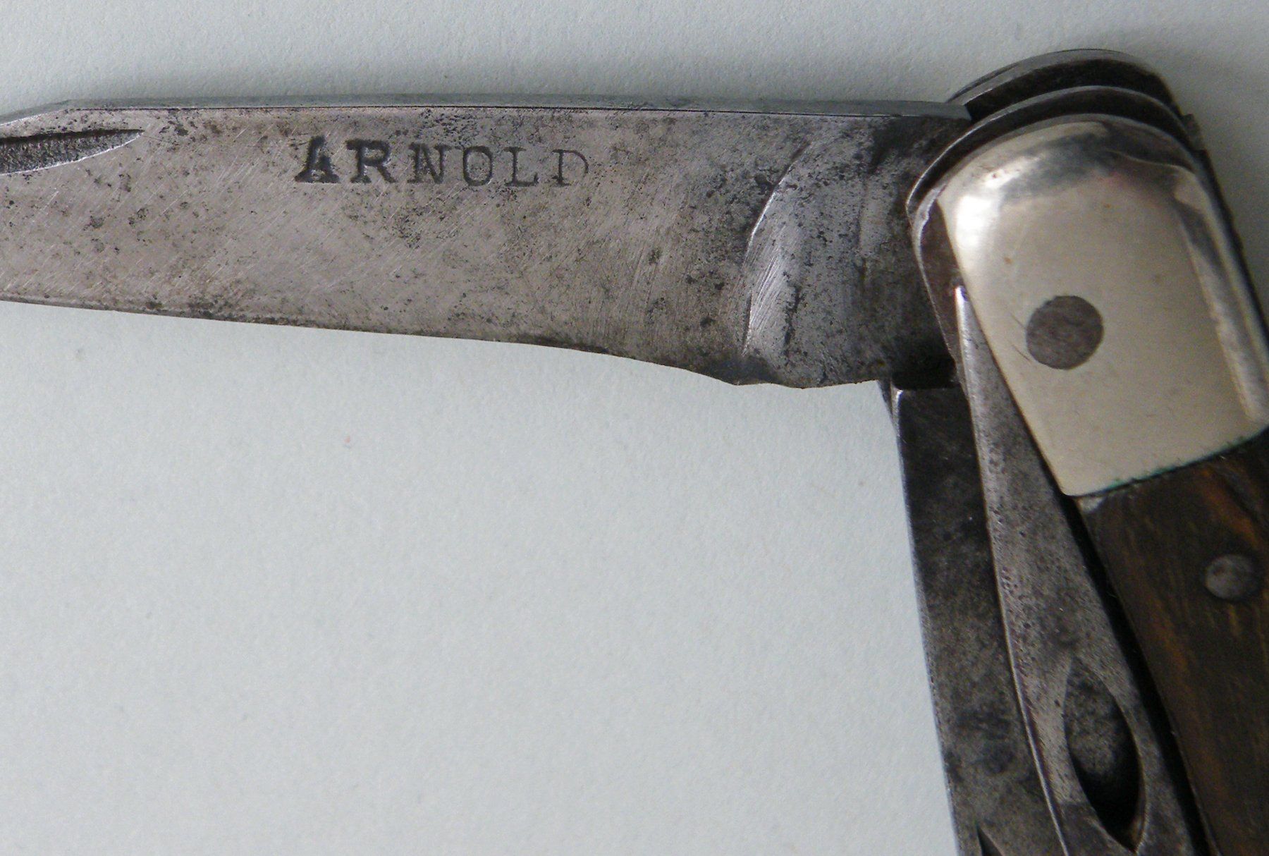 Coltelli tascabile: ARNOLD Solothurn Sackmesser Taschenmesser Bauernmesser Horn – Usato da Zürich venduto da Turta 3