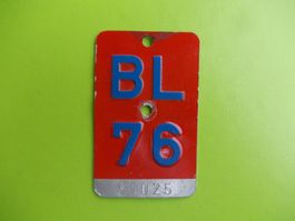 Velonummer / Fahrradnummer BL 76 ... zum 50. Geburtstag !