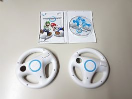 🚗Mario Kart mit 2 Lenkrad Original Wii Rennspass garantiert