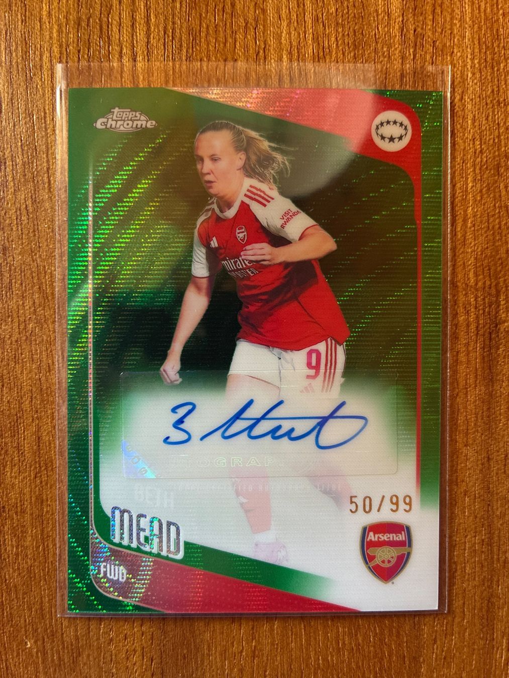 Topps Carte collezionabili: Topps Chrome Beth Mead Arsenal Autogramm /99 – Usato da Wangenried venduto da Garagara