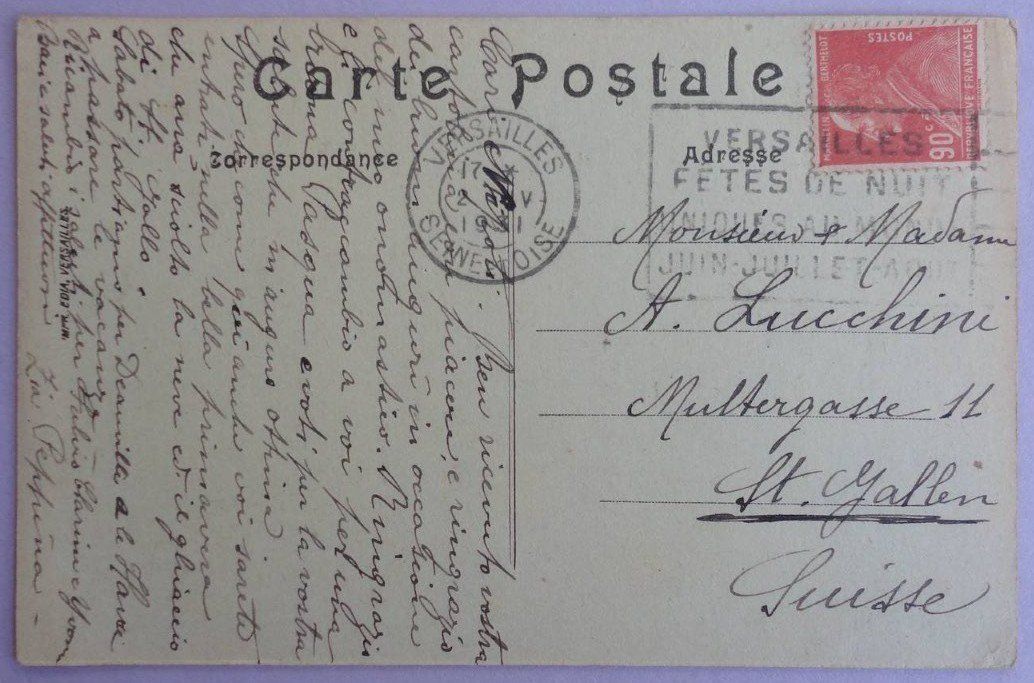 Cartoline postali: Versailles - Le Palais de Justice – Usato da Fétigny venduto da Billy2miny 1