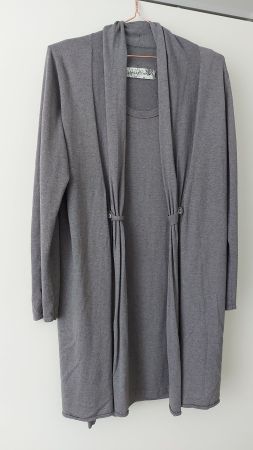 LUISA CERANO Strickjacke & Kleid Set, Gr. 42, Seide/Kaschmir