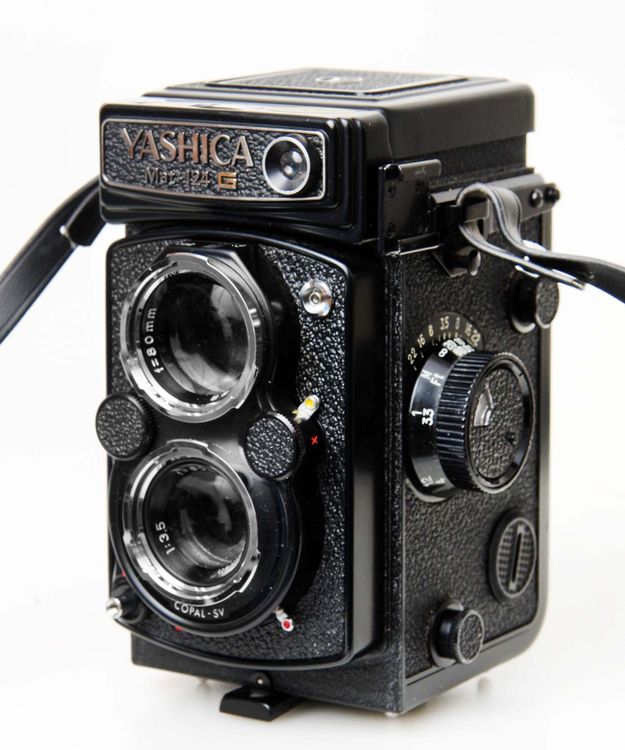 Yashica Mat 124G Silver & Yashinon 80mm 3.5