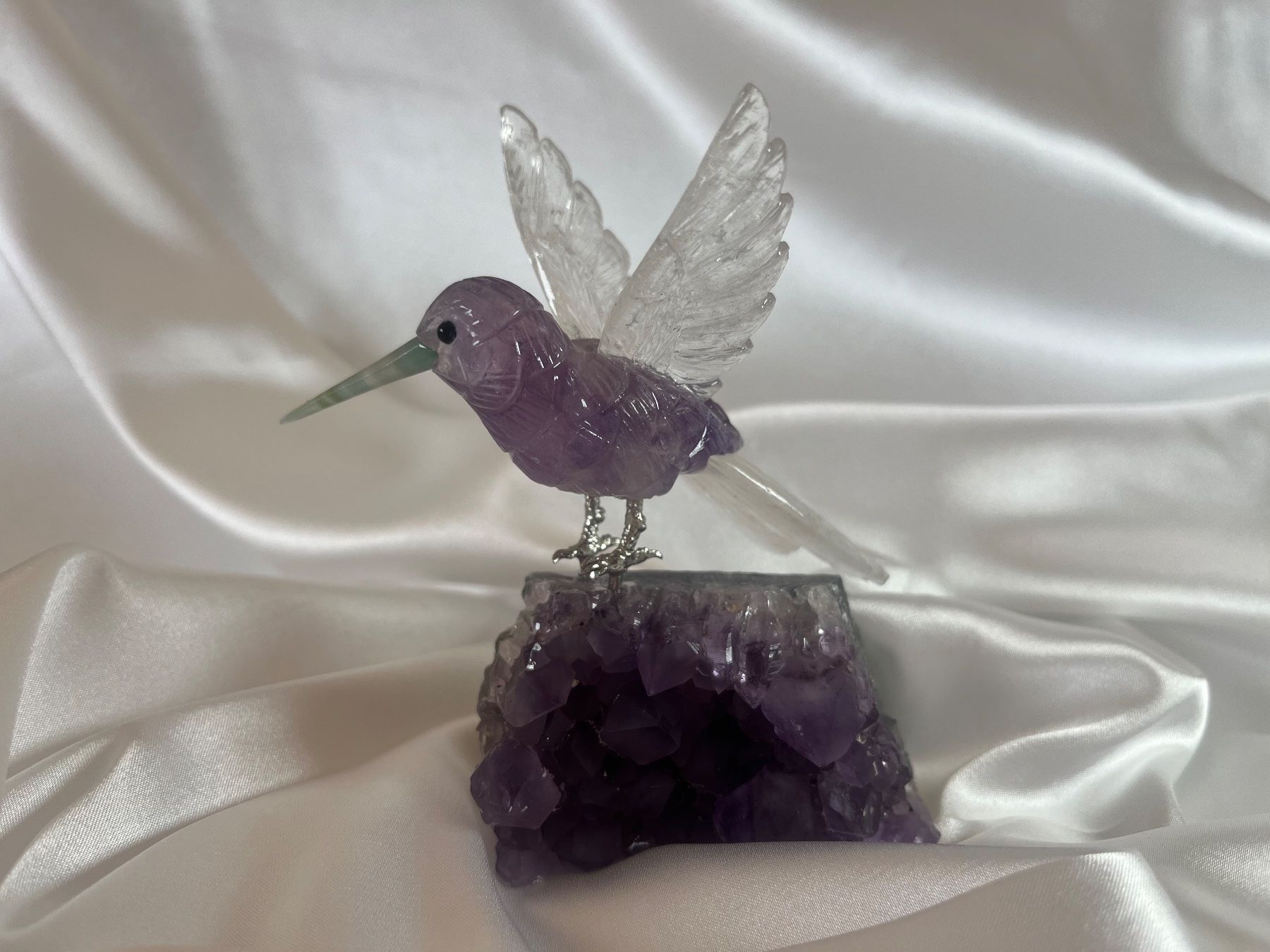 Minéraux & Lithothérapie: Bergkristall Amethyst Vogel Kolibri – Neuf avec emballage d'origine à Zürich par unique2010