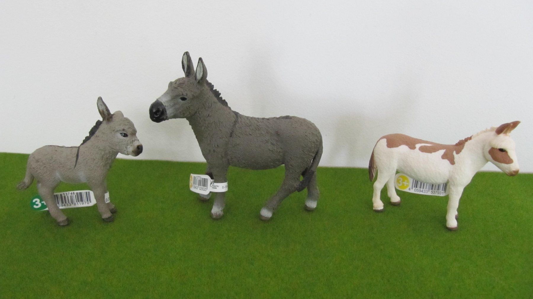 Schleich Giocattoli: Schleich Esel, 3er Set, Top Zustand! – Nuovo (secondo la descrizione) da Brunnen venduto da Kiwiland1